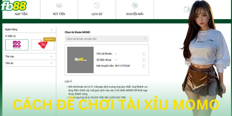 4 bước tham gia tài xỉu momo