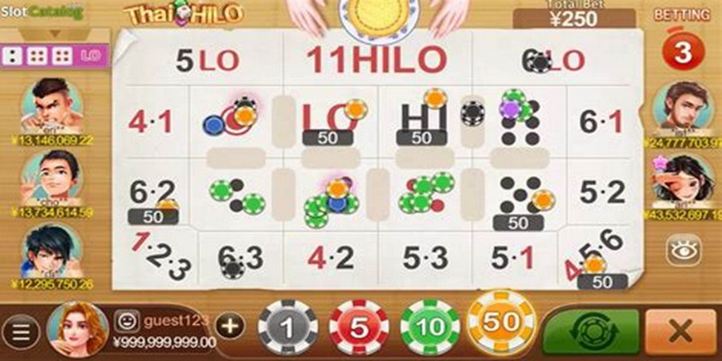 Luật chơi của game xí ngầu Thái Hilo 